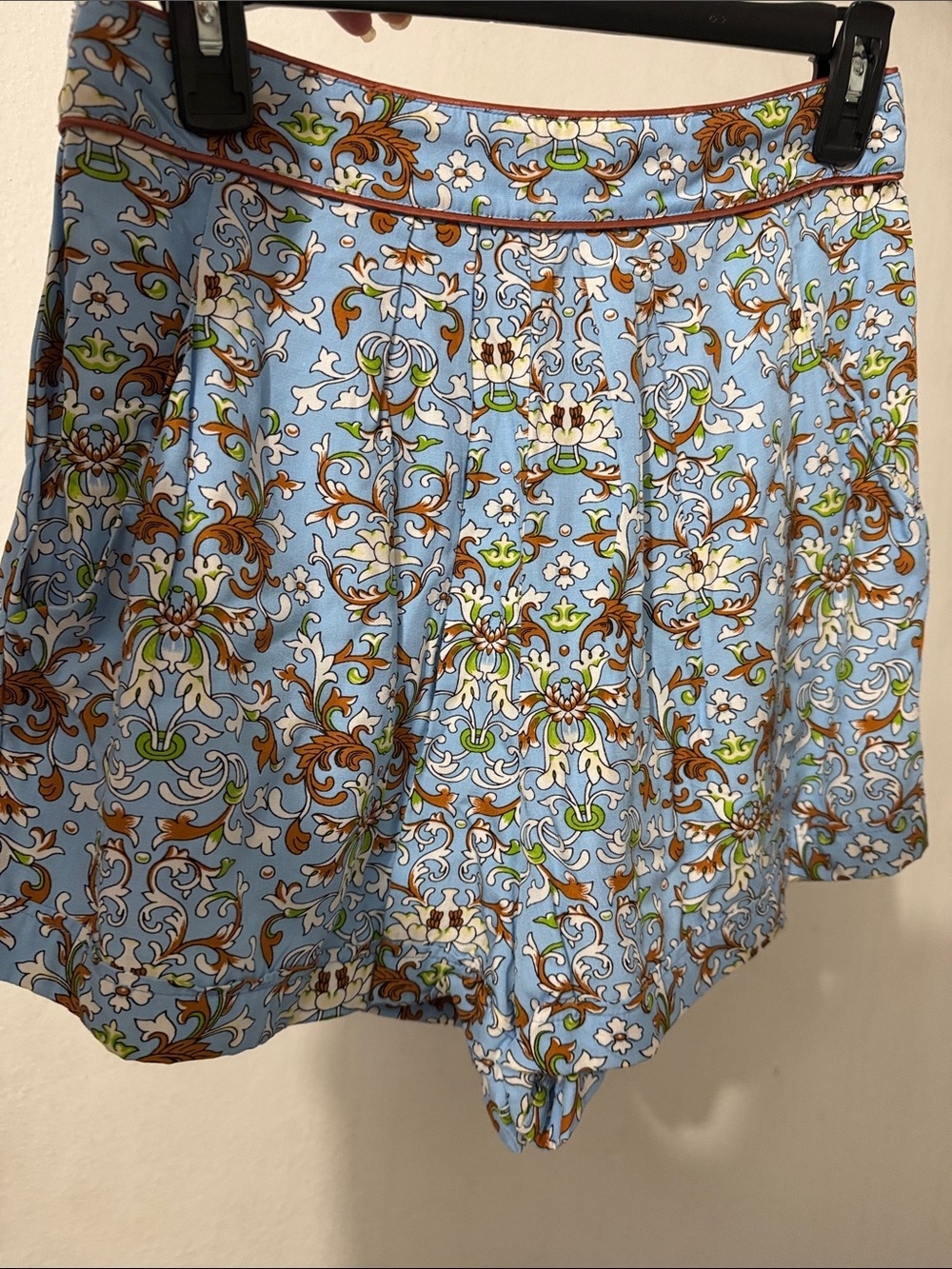 Light Blue Patterned Women’s Shorts